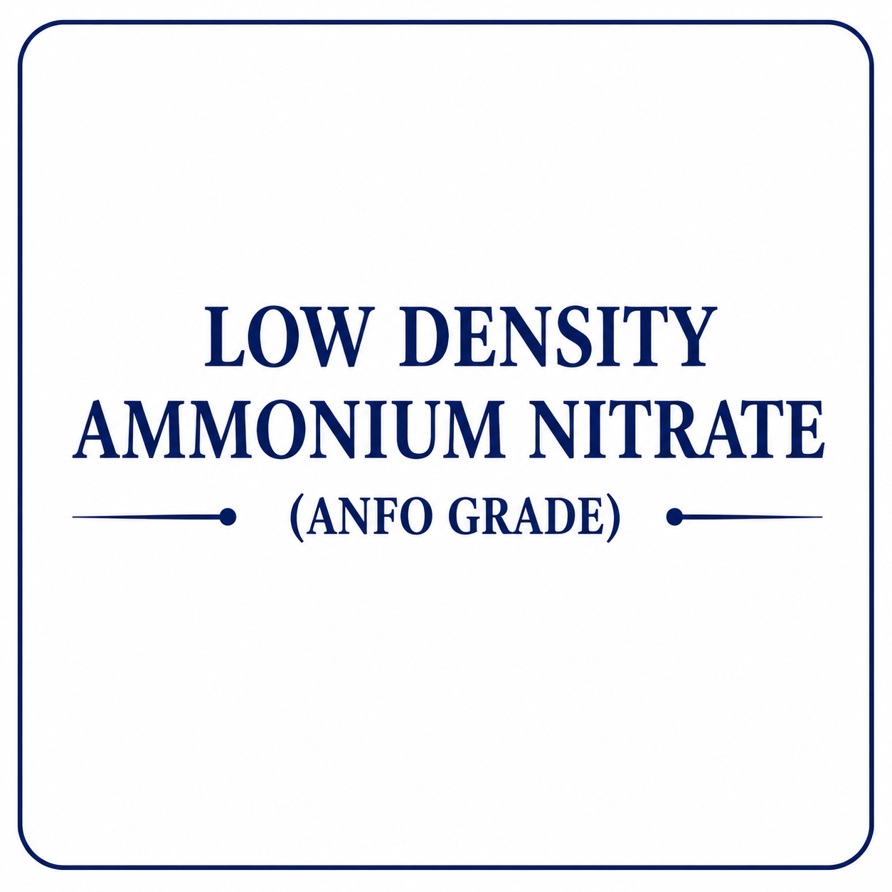 Low Density Ammonium Nitrate (ANFO Grade)